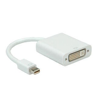 Dektronic - Mini DisplayPort naar DVI Adapter - M/F kabel adapter - wit