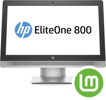 HP ELITEONE 800 G2 AIO PC | CORE i3-6100 | 8GB | 120GB SSD | 23 INCH | LINUX MINT