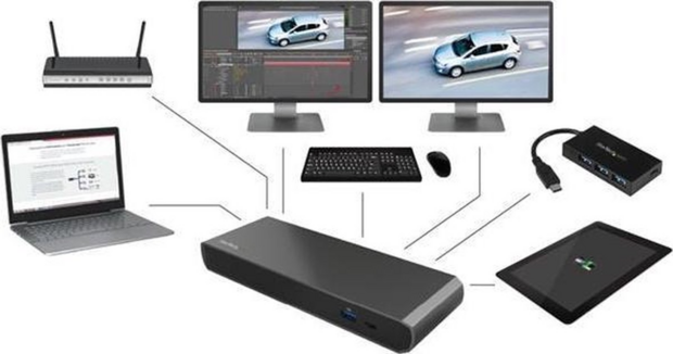 StarTech Thunderbolt 3 Dual-4K Docking Station voor laptops - Mac en Windows 