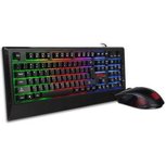 Thermaltake Challenger Combo Lighting Black Gaming Keyboard and Mouse Qwerty US Thermaltake Challenger Combo Lighting Black Gaming Keyboard and Mouse Qwerty US