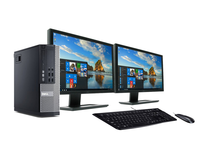 DELL Thuiswerk computer set - Core i3-4130 - 4GB - 500GB HDD - DvD - W10 + 2x 19 inch Beeldschermen DELL Thuiswerk computer set - Core i3-4130 - 4GB - 500GB HDD - DvD - W10 + 2x 19 inch Beeldschermen