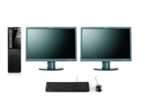 Lenovo Thuiswerk computer set - Intel G3240 - 4GB - 500GB HDD - DvDRW - W10 + 2x 22 inch Beeldschermen Lenovo Thuiswerk computer set - Intel G3240 - 4GB - 500GB HDD - DvDRW - W10 + 2x 22 inch Beeldschermen