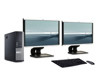 DELL/HP Thuiswerk computer set - Core i3-4130 - 4GB - 60GB SSD - DvD - W10 + 2x 24 inch Beeldschermen DELL/HP Thuiswerk computer set - Core i3-4130 - 4GB - 60GB SSD - DvD - W10 + 2x 24 inch Beeldschermen