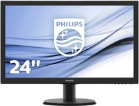 NIEUW! Phillips 243V5LSB - 24 inch - 1920x1080 (Full HD) - DVI-D - VGA - Zwart NIEUW! Phillips 243V5LSB - 24 inch - 1920x1080 (Full HD) - DVI-D - VGA - Zwart
